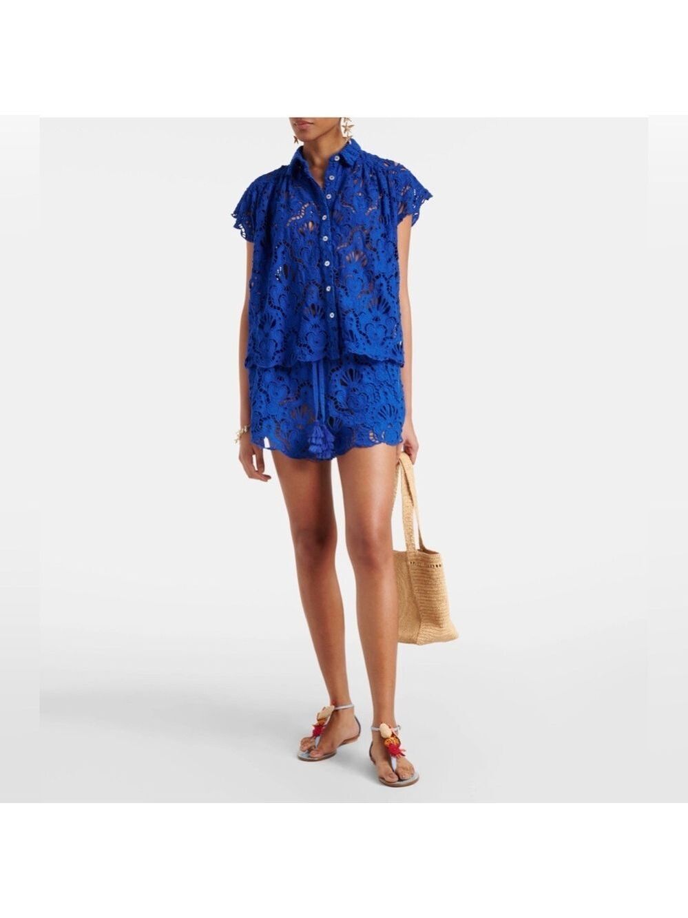 Farm Rio Cotton lace shirt